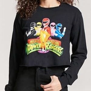 Long sleeve crop tee